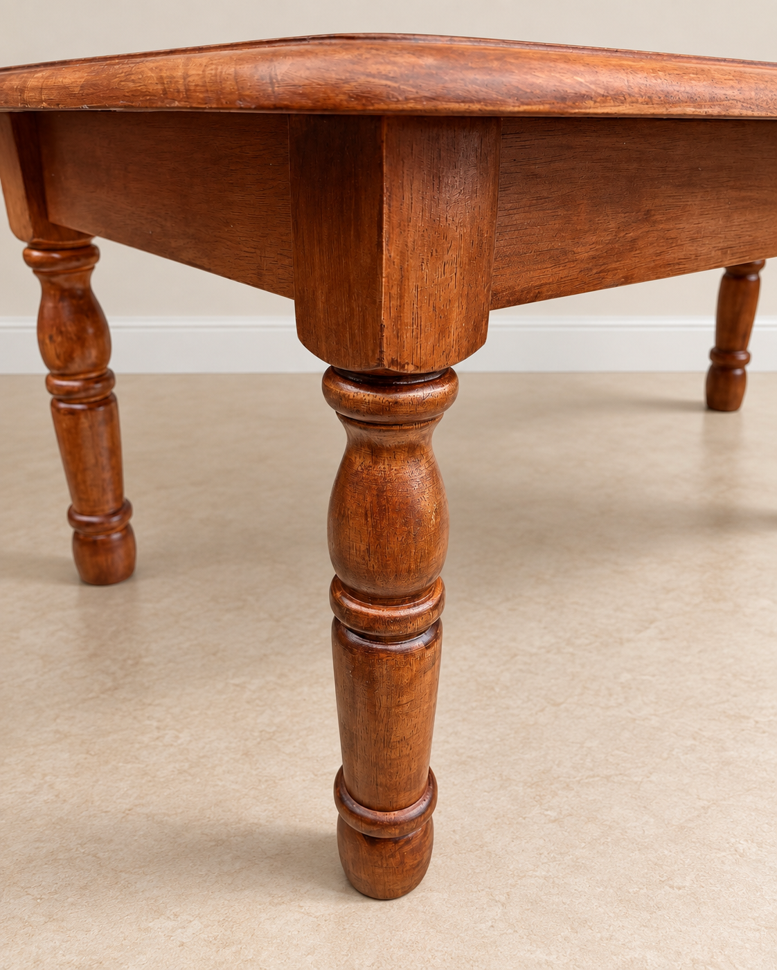 Hand-Painted solid wood tiger coffee table